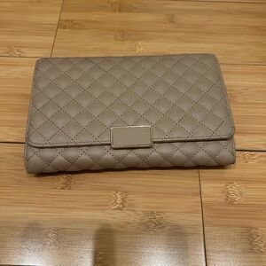 Chic Quilted Beige Wallet